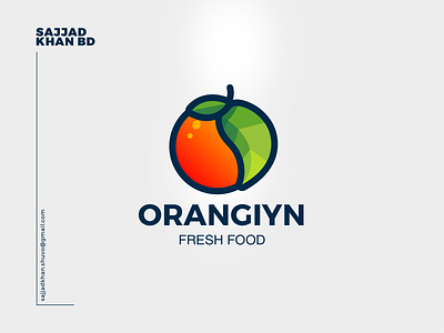 Orangiyn brand identity design icon logo logo design orange icon orange logo vector