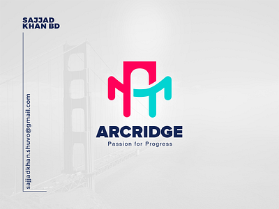 Arcridge boho logo brand identity branding bridge logo design graphic design icon illustration letter a logo logo logo design vector