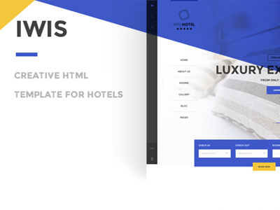 IWIS - Hotel HTML Template bootstram hotel html luxury motel page room template themeforest web website