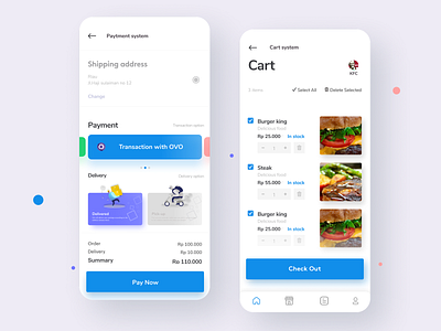 Payment system card card design cards ui cart cart ui food app gradient color listview mobile app mobile app design payment payment app paypal paytement system product design slider slider design ui ux uidesign