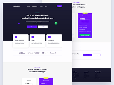 Landing Page for Agency