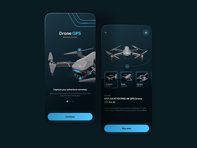 Drone GPS Pro 3d 3d illustration adventure animation black blue branding dark darkmode dji dji drone drone home hompage jungle monster mountain ui uiux ux