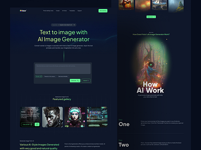 Redesign Fotor AI for image ai artificial assistant brainstorm branding chatbot homepage illustration image intelligence machine learning magic nft ui website