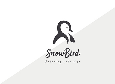Snow Bird Logo branding design flat icon logo minimal vector