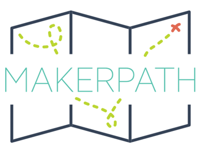 Makerpath Logo flat logo map path