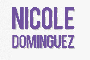 Nicole branding grey logo purple