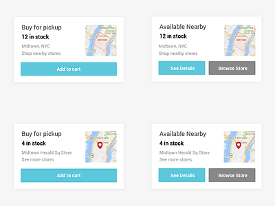 Find Nearby Widgets ecommerce location nearby shopping ui