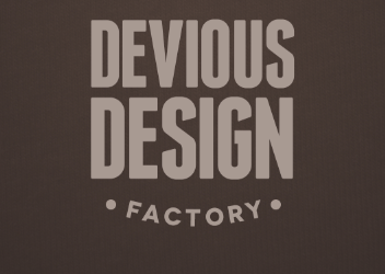 Devious Design Factory brand design design studio devious factory logo type