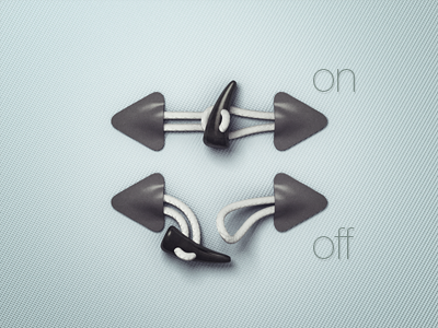 Toggle Buttons toggle buttons on off skeuomorphism