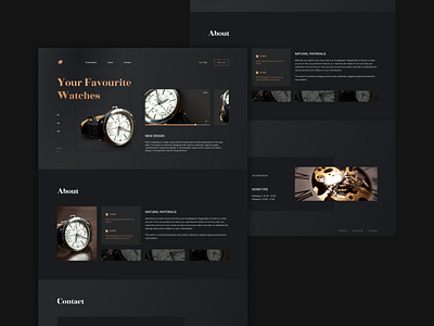 New Watches Design Landing Page