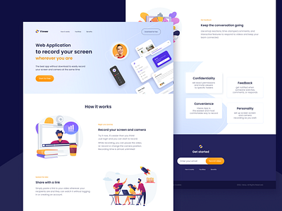 Video Record — Landing Page
