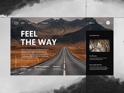 Make Your Own Route design travel typography ui ux webdesign