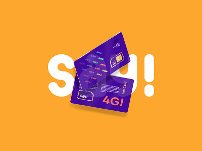 Say! Sim card branding design graphic design illustration logo simcard
