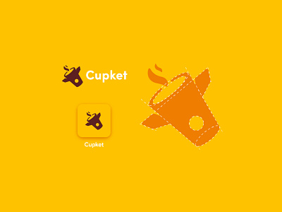 Cupket branding cup design graphic design illustration logo rocket space tea