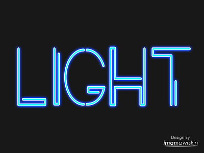NEON LIGHT blue branding character color design flat icon illustration light logo neon ui vector