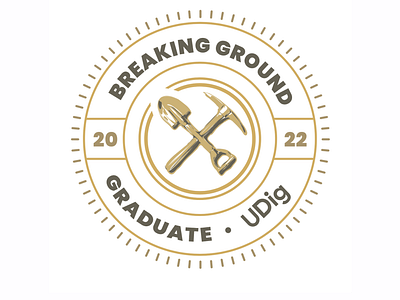 "Breaking Ground" intern program graduation badge