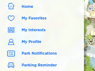 Icons for theme park app