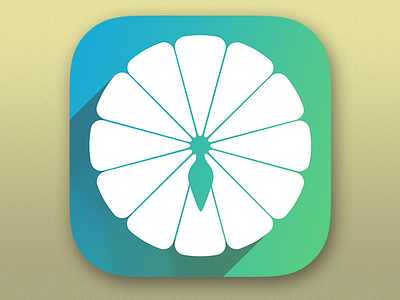 App Icon for Spinning Wheel Game app blue color game green icon ios spinning wheel