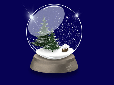 Snowball 2 digitalart illustration procreate snow snowball