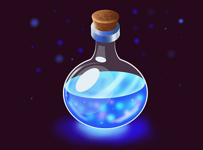 Magic bottle bottle digitalart magic procreate