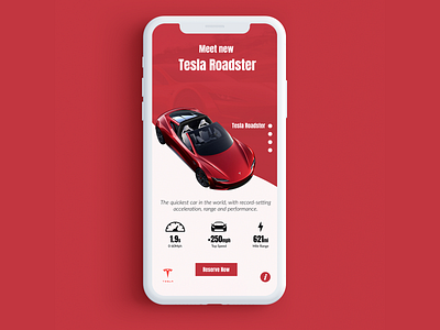 Tesla Roadster UI