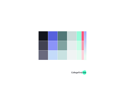 Collegefind me Color Palette branding color palette creative direction education app native app