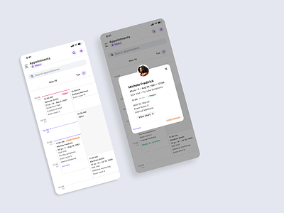 athenaOne Mobile Appointments Calendar app appointments calendar ehr healthcare ios medical mobile product design