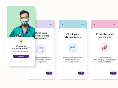 athenaOne Mobile Onboarding Concepts