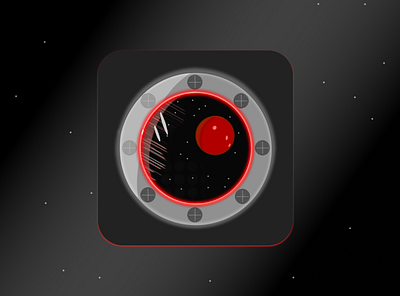 Daily UI Challenge 005 - App Icon dark dark app dark theme galaxy game icon mars mobile space