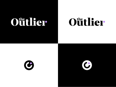The Outlier Logo brand branding edgy logo logo design logotype mark type typography