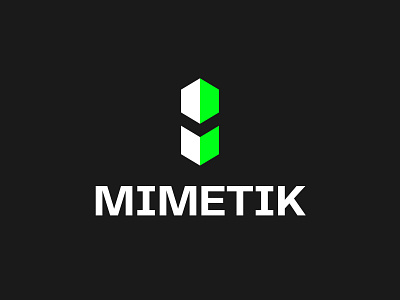 Unused Mimetik Logo 3d brand branding geometry illusion logo logotype mirror