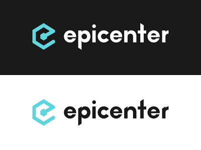 Epicenter Logo blockchain brand branding exagon logo logotype podcast