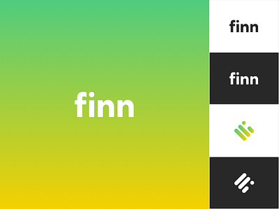 Finn Brand app brand branding f gradient icon logo ui