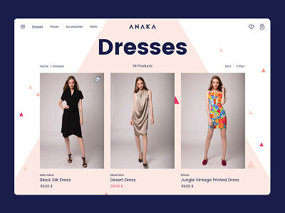 Anaka Product Listing Page