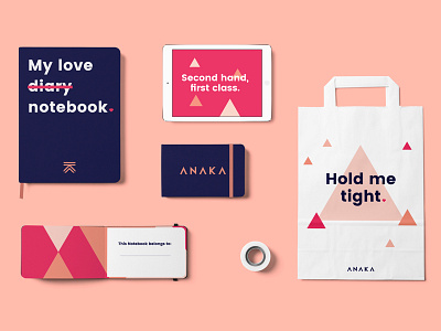 Anaka Stationery 1 brand branding colorful ecommerce fashion female happy logo shopping stationery