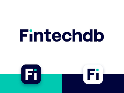 Fintechdb Logotype app brand branding fintech icon logo logotype startup type typography