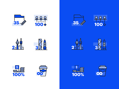 Strive Numbers Iconset icon iconset innovation minimal outline solid technology