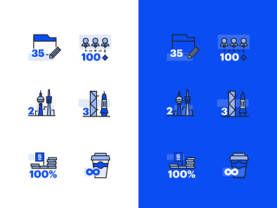 Strive Numbers Iconset