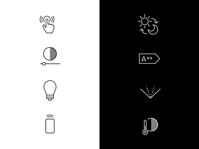 Light Iconset energy icons iconset light lighting minimal outline vector