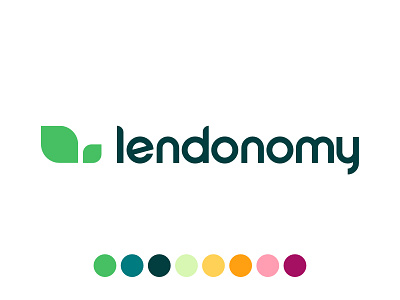 Lendonomy Logo app brand design fintech icon ios logo mobile startup ui ux