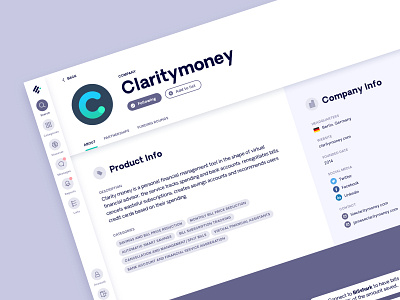 Fintechdb Company Profile app app ui desktop fintech icon product startup typography ui ux webdesign