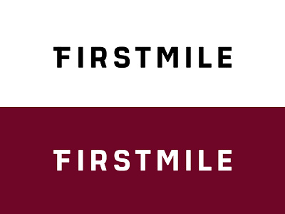 Firstmile Logo Update brand clean firstmile funding logo logotype minimal mobility startup typography vc