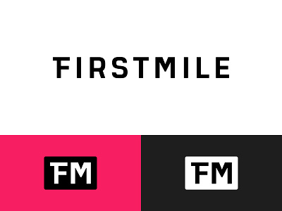 Firstmile Final Logo brand brand and identity branding logo logotype marketing minimal mobility type typography