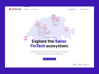 Swisscom LP Redesign fintech hero landing page minimal startup swiss ui webdesign website