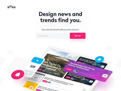 Rora - Sign up agency best community design designer designers feed latest news product rora team trends unfold