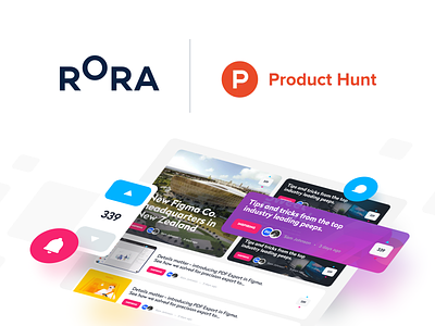 Rora is Live 🚀 agency app branding design designer feed news newsfeed producthunt rora trends unfold website