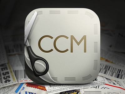 CCM icon coupon icon ios iphone page peel savings scissors