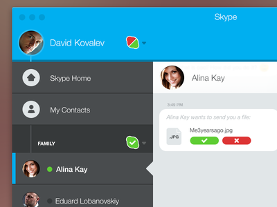 Skype Redo apple chat contacts flat ios7 redesign redo skype status timeline windows