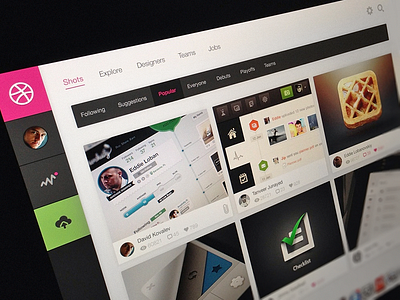 Dribbble Redesign