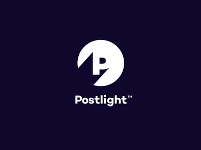 Postlight Logo v2 agency branding letter p light logo p postlight shadow source unfold